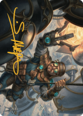 Powerstone Engineer (02/81) Art Card (ABRO) - Gold-Stamped Signature