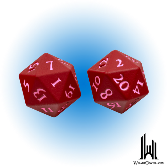 Dice Set - Heavy Metal Vivid Red d20 2ct
