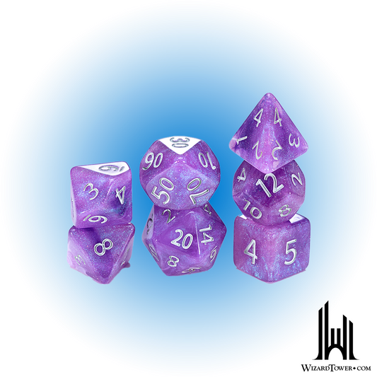 Dice Set - Halfsies Aether Amethyst 7ct