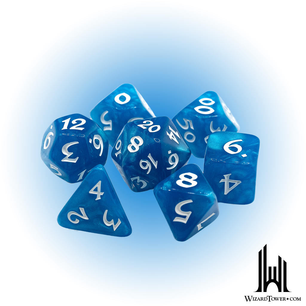 Dice Set - Elessia Wing Song / White 7ct