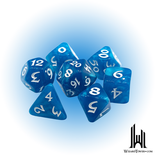 Dice Set - Elessia Wing Song / White 7ct