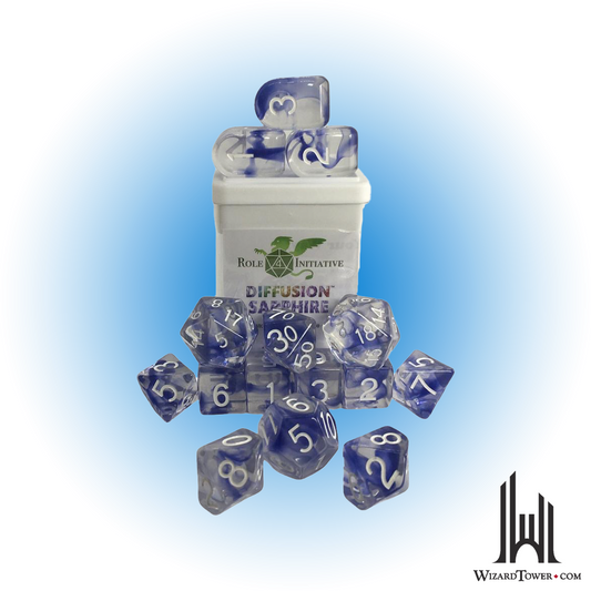 Dice Set - Sapphire 15ct