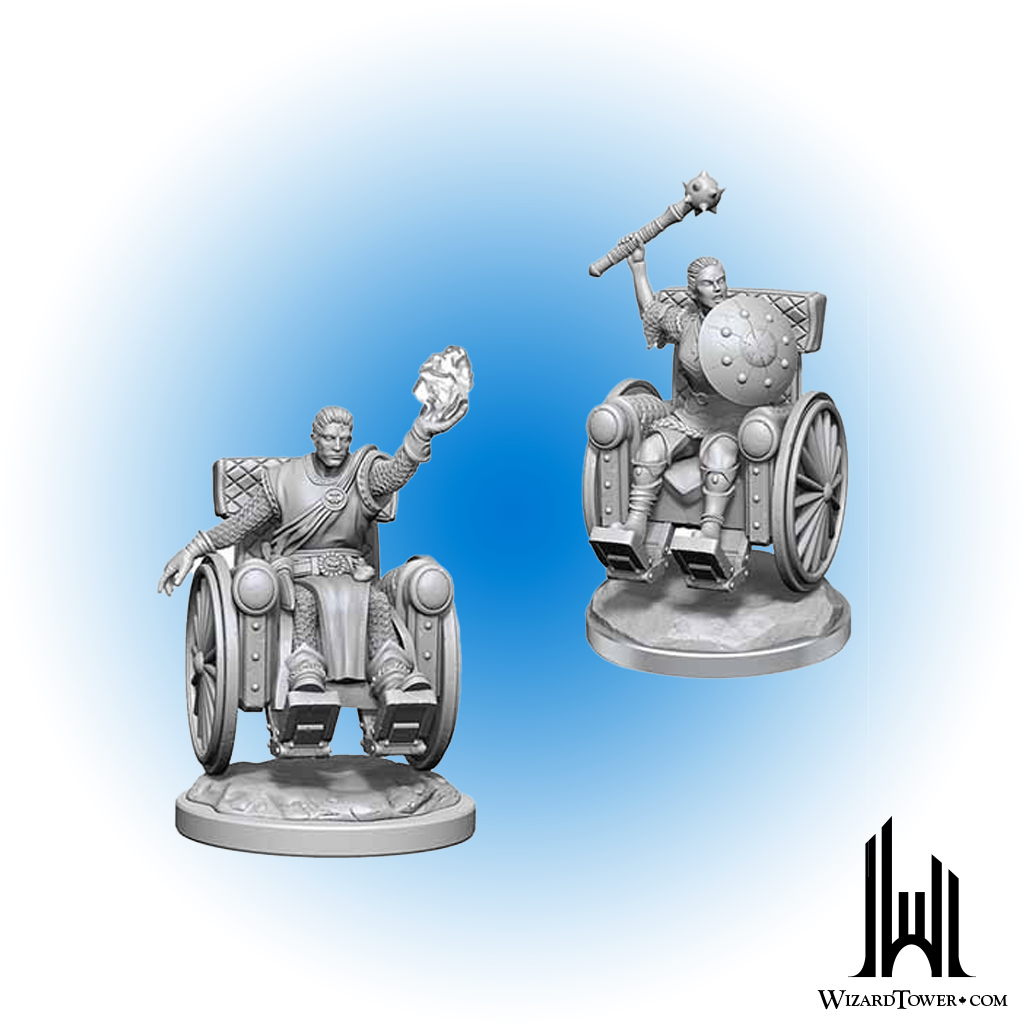 Unpainted Miniature - Dungeons & Dragons - Human Clerics