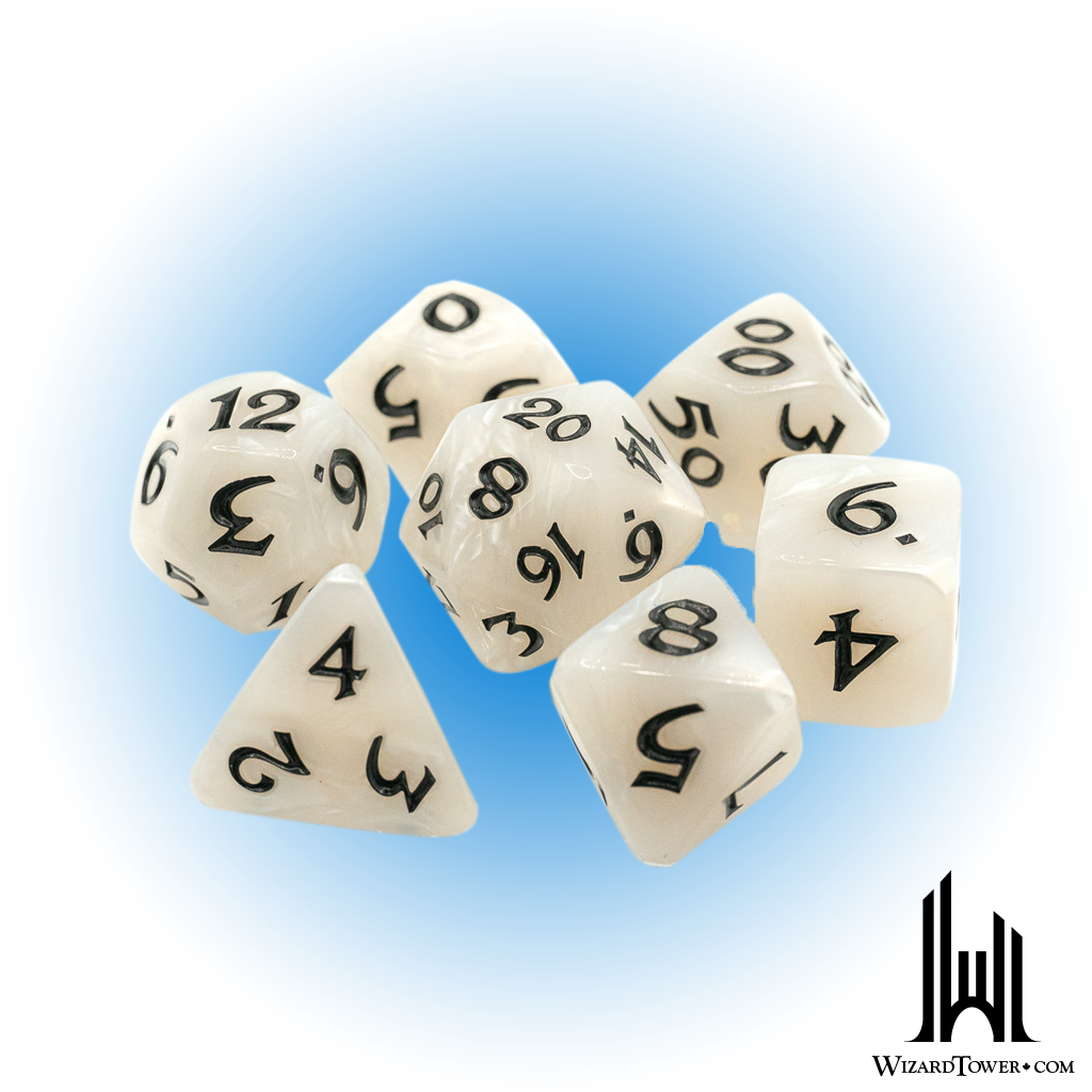 Dice Set - Elessia Elf Queen / Black 7ct