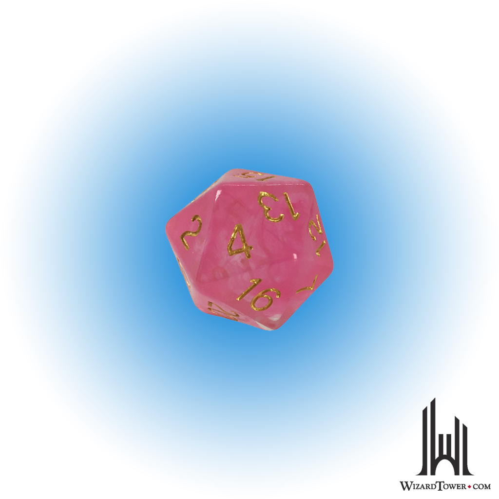 Individual Dice - Diffusion Rose Gold 30mm d20