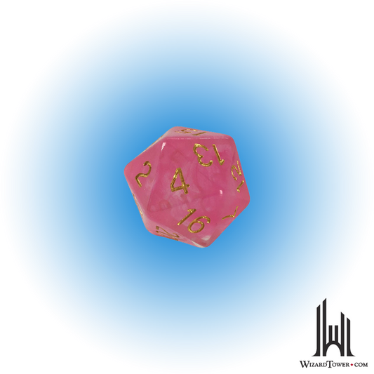 Individual Dice - Diffusion Rose Gold 30mm d20