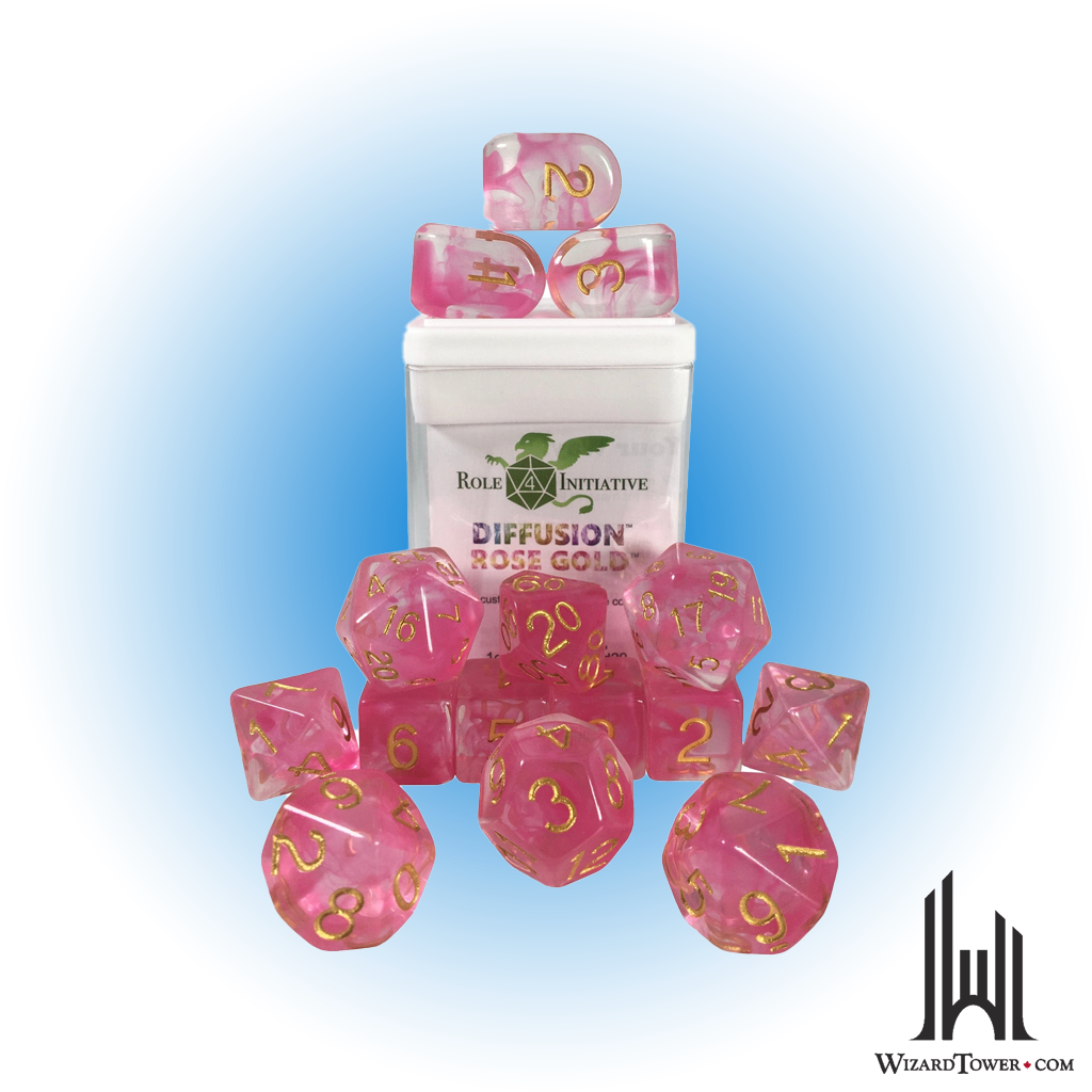 Dice Set - Diffusion Rose Gold 15ct