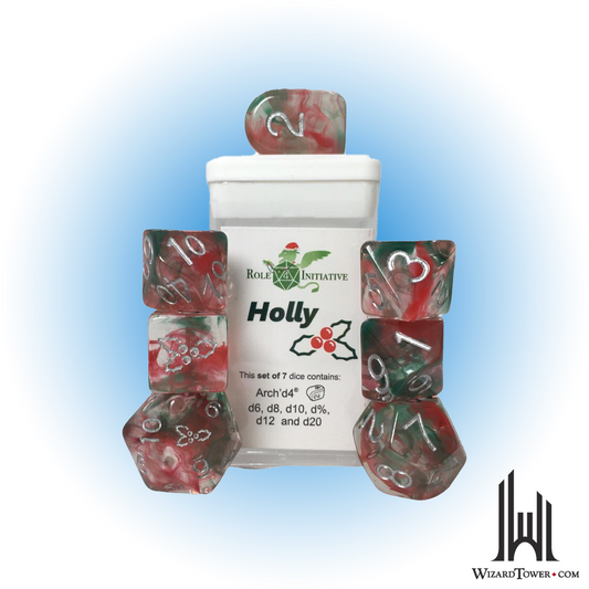 Dice Set - Holi-Dice Holly 7ct