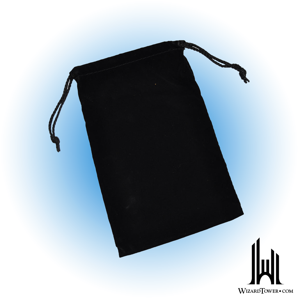 Dice Bag - Cloth Black 6" x 9"