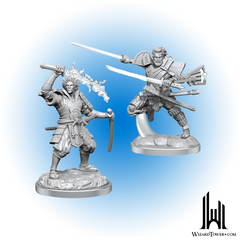 Unpainted Miniature - Magic the Gathering - Raiyuu and Isshin