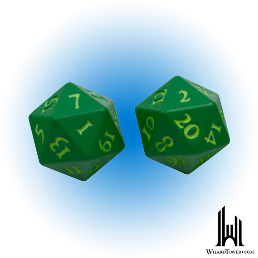 Dice Set - Heavy Metal Vivid Green d20 2ct