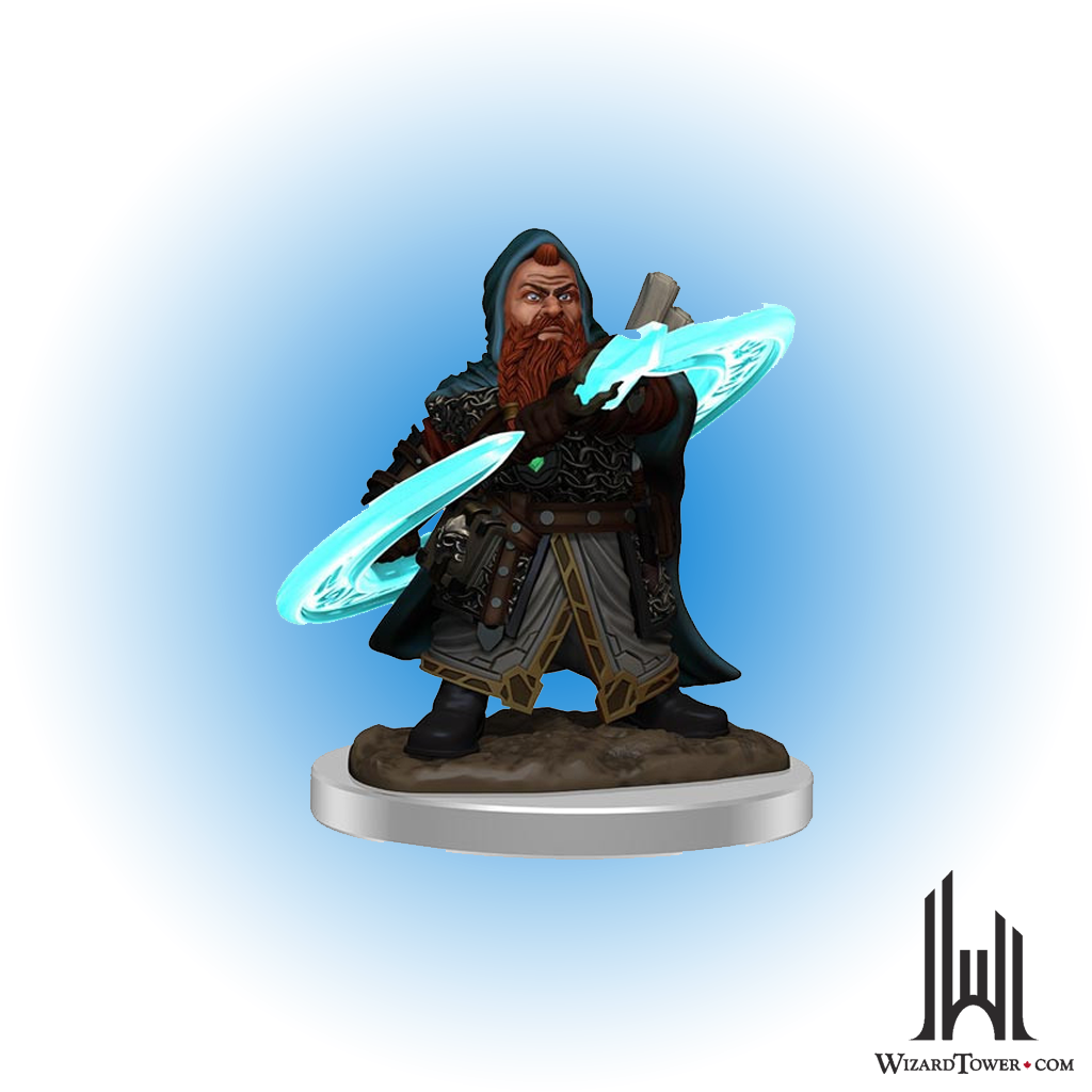 Pathfinder Battles Premium Figures - Male Dwarf Sorcerer