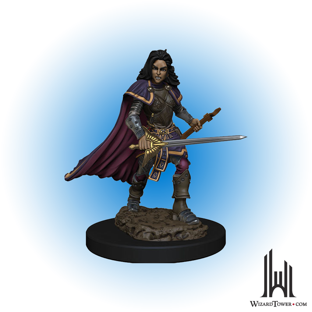 Pathfinder Battles Premium Figures - Female Human Bard - Sword & Lute