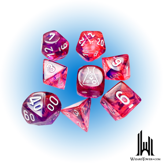 Dice Set - Nebula Black Light Special / White 7ct