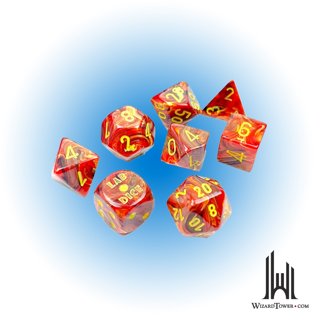 Dice Set - Vortex Underworld / Yellow 7ct