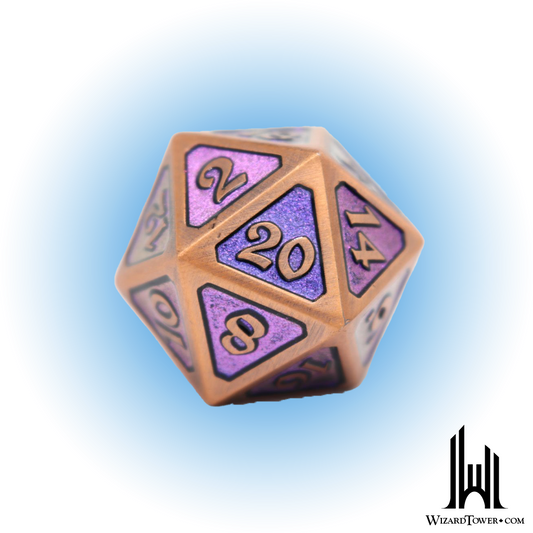 Individual Dice - Metal Mythica Dreamscape Larkspur d20