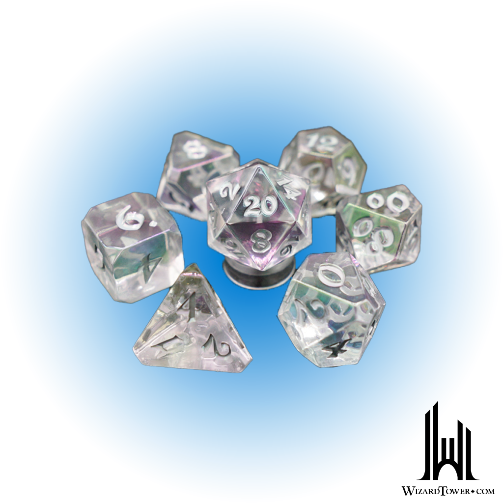 Dice Set - Avalore Prismatic Moonlight 7ct