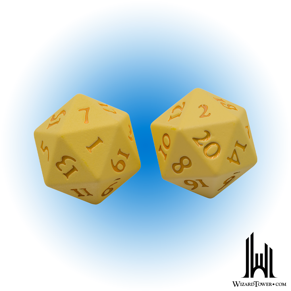 Dice Set - Heavy Metal Vivid Yellow d20 2ct