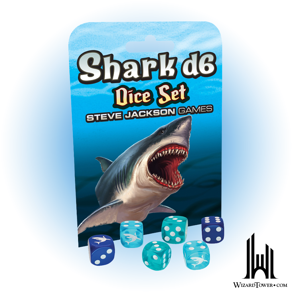 Dice Set - Shark d6 6ct