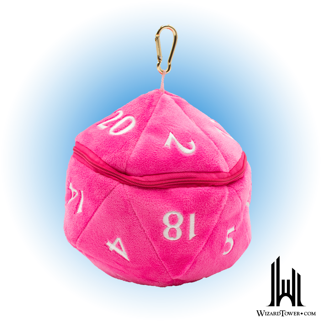 Dice Bag - Hot Pink D20