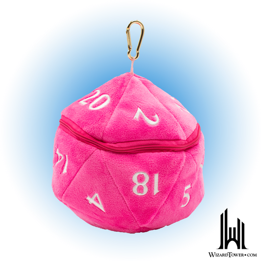 Dice Bag - Hot Pink D20