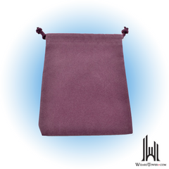 Dice Bag - Suedecloth Purple 4" x 5.5"
