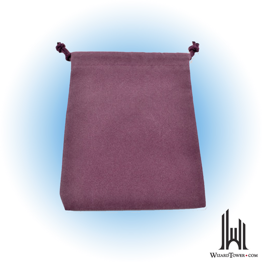 Dice Bag - Suedecloth Purple 4" x 5.5"