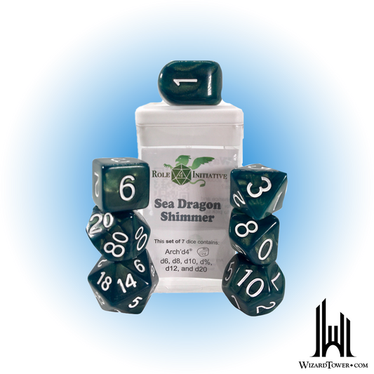 Dice Set - Sea Dragon Shimmer 7ct