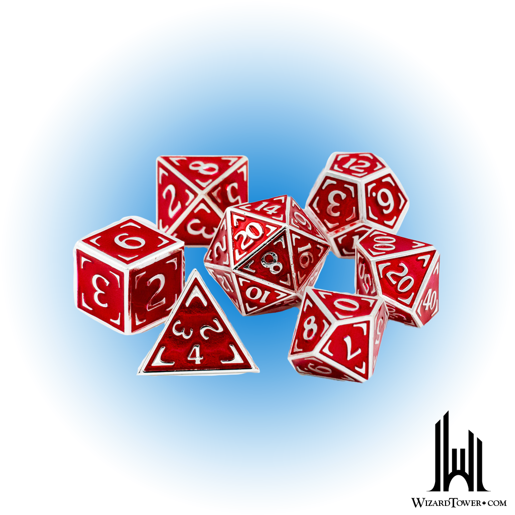 Dice Set - Metal Reticle Zenith Redshirt 7ct