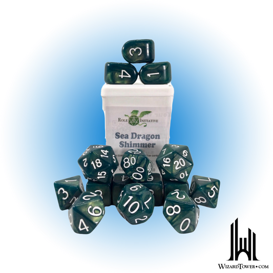 Dice Set - Sea Dragon Shimmer 15ct