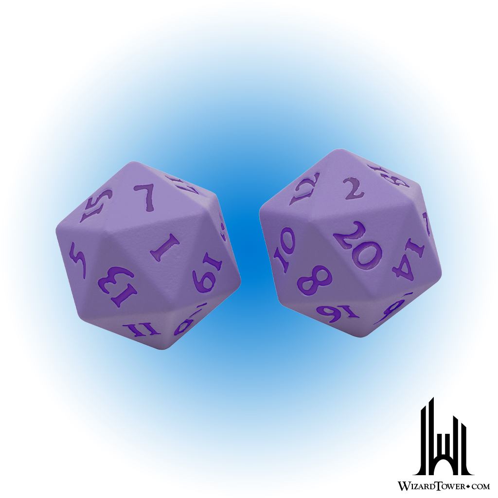 Dice Set - Heavy Metal Vivid Purple d20 2ct