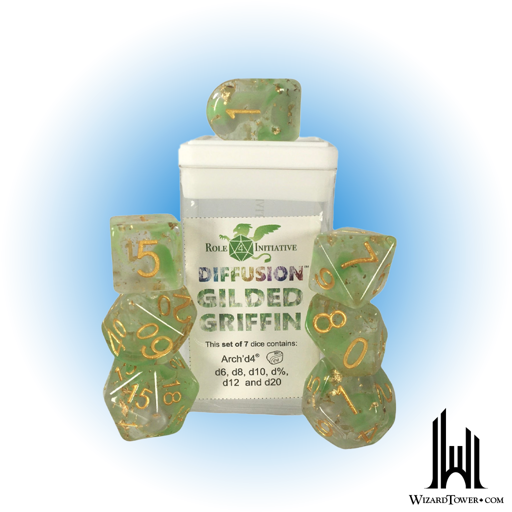 Dice Set - Diffusion Gilded Griffin 7ct
