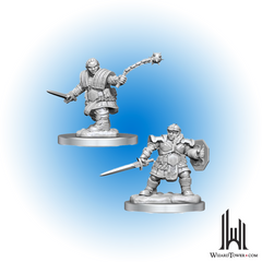 Unpainted Miniature - Dungeons & Dragons - Dwarf Fighter Female