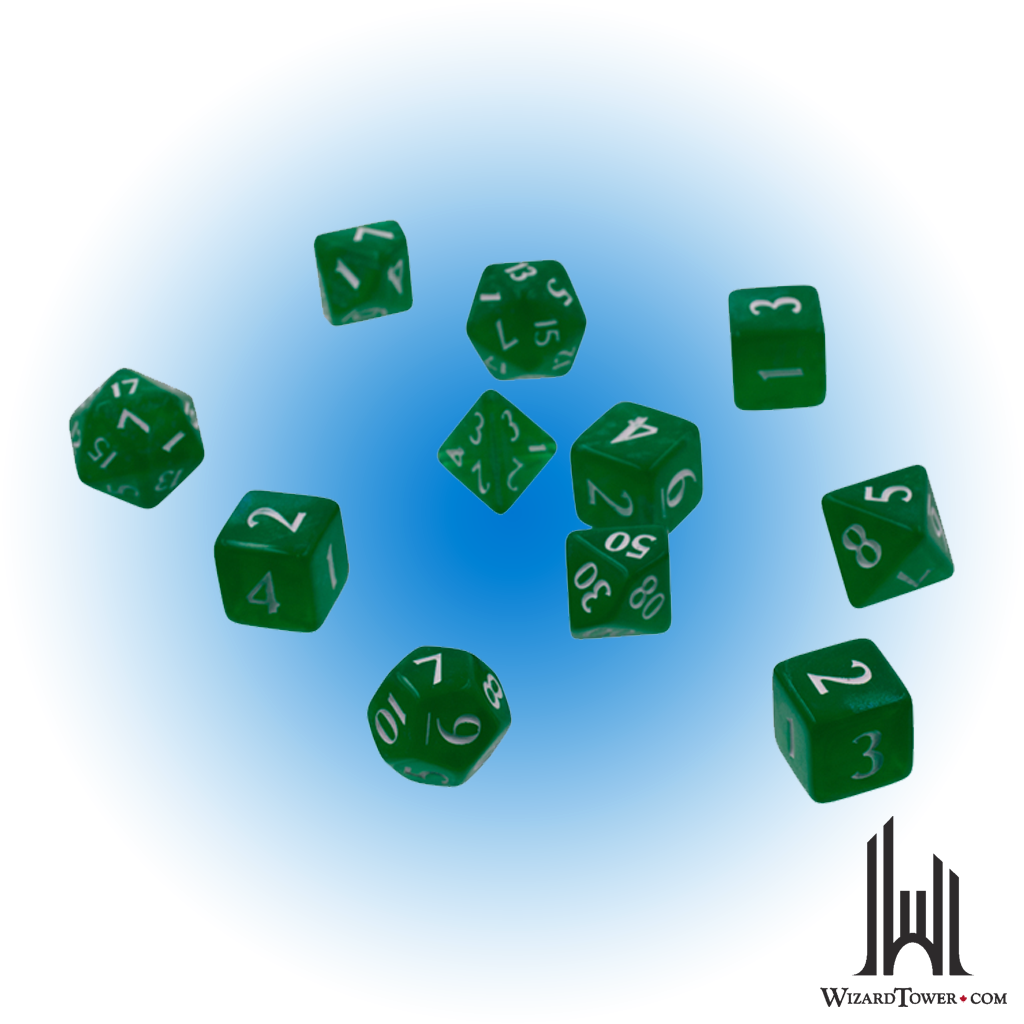 Dice Set - Eclipse Forest Green 11ct