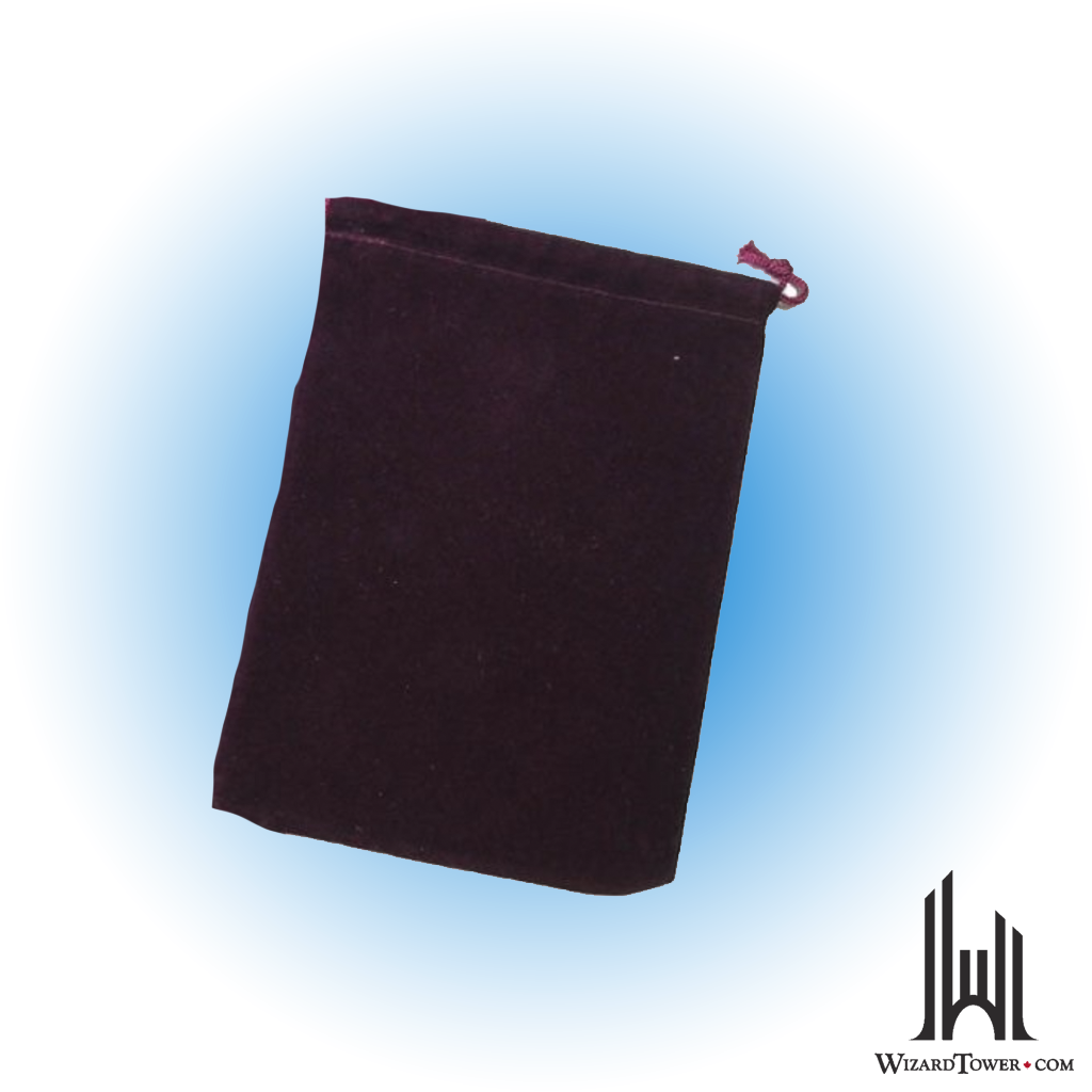 Dice Bag - Suedecloth Burgundy 4" x 5.5"