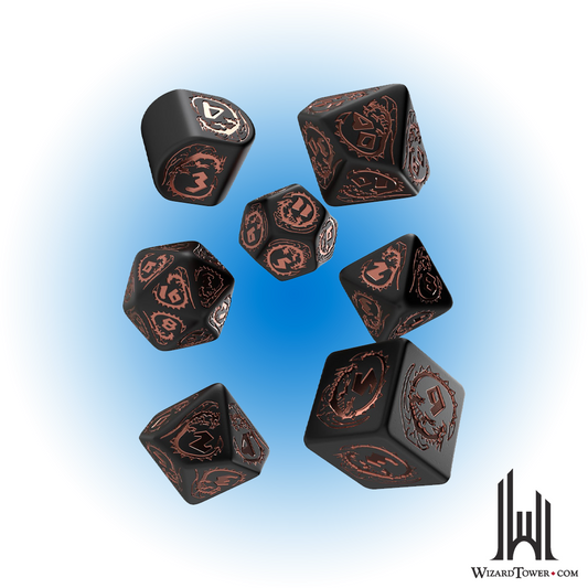 Dice Set - Dragons Black / Copper 7ct