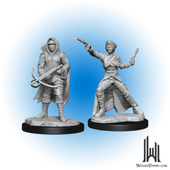 Unpainted Miniature - Dungeons & Dragons - Bounty Hunter and Outlaw