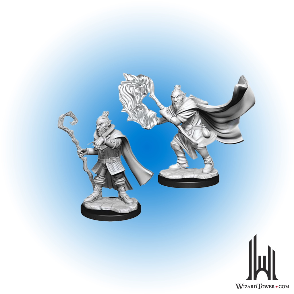 Unpainted Miniature - Critical Role - Hobgoblin Wizard and Hobgoblin Druid