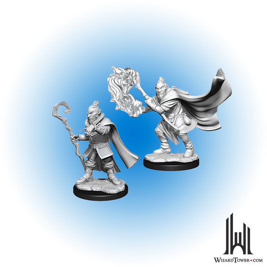 Unpainted Miniature - Critical Role - Hobgoblin Wizard and Hobgoblin Druid