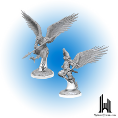 Unpainted Miniature - Dungeons & Dragons - Aarakocra Fighters