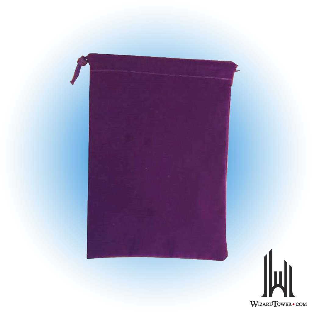 Dice Bag - Suedecloth Purple 5" x 7"