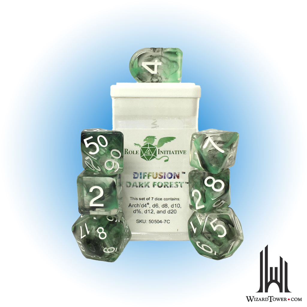 Dice Set - Dark Forest 7ct