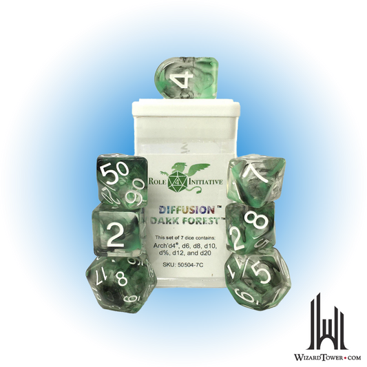 Dice Set - Dark Forest 7ct