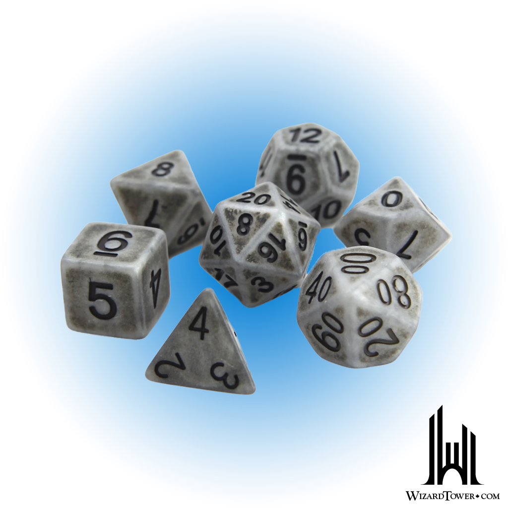 Dice Set - Stone Ancient 7ct