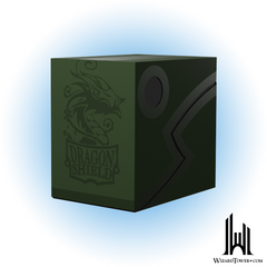 Deck Box - Double Shell - Forest Green / Black 150+