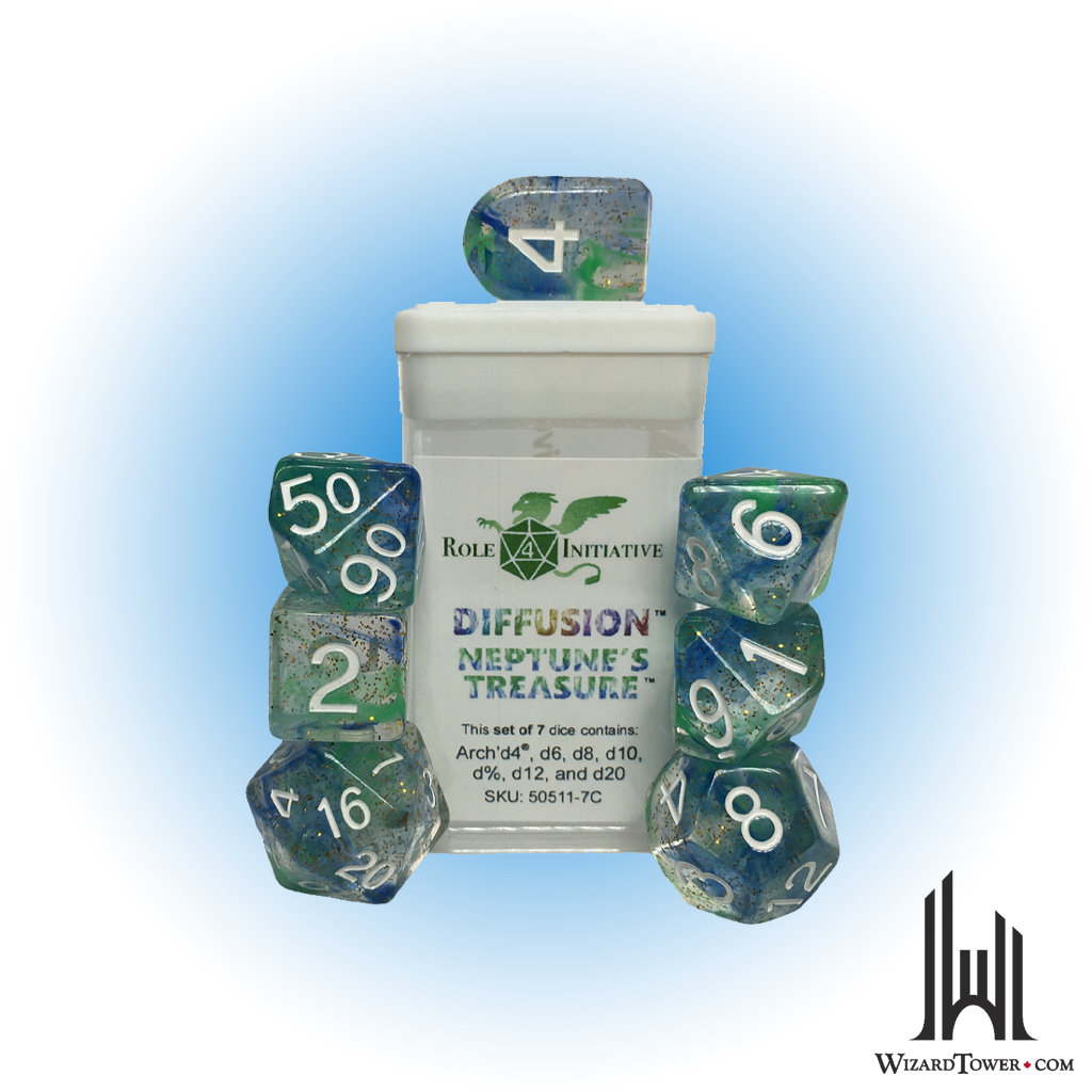 Dice Set - Neptune Treasure 7ct