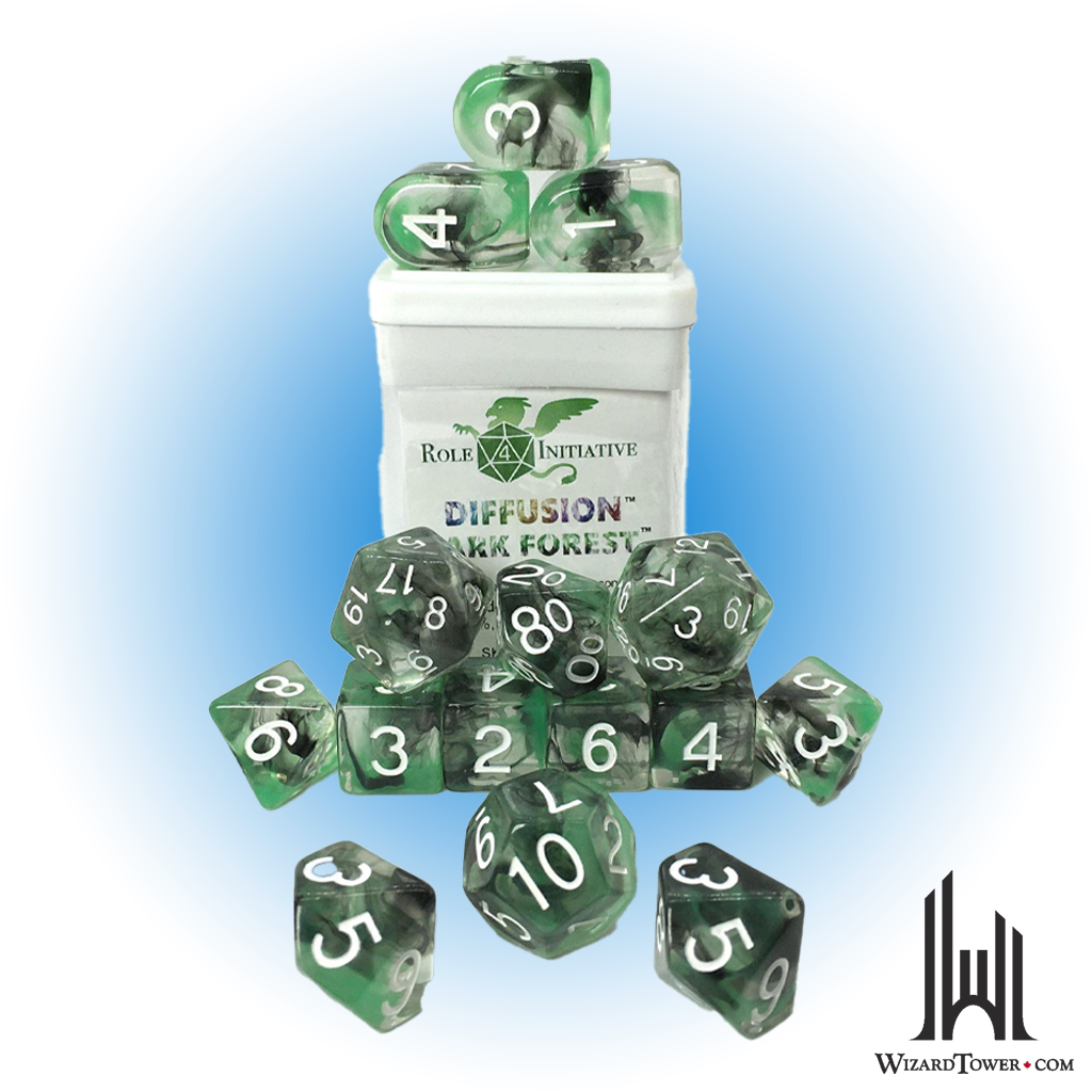 Dice Set - Dark Forest 15ct