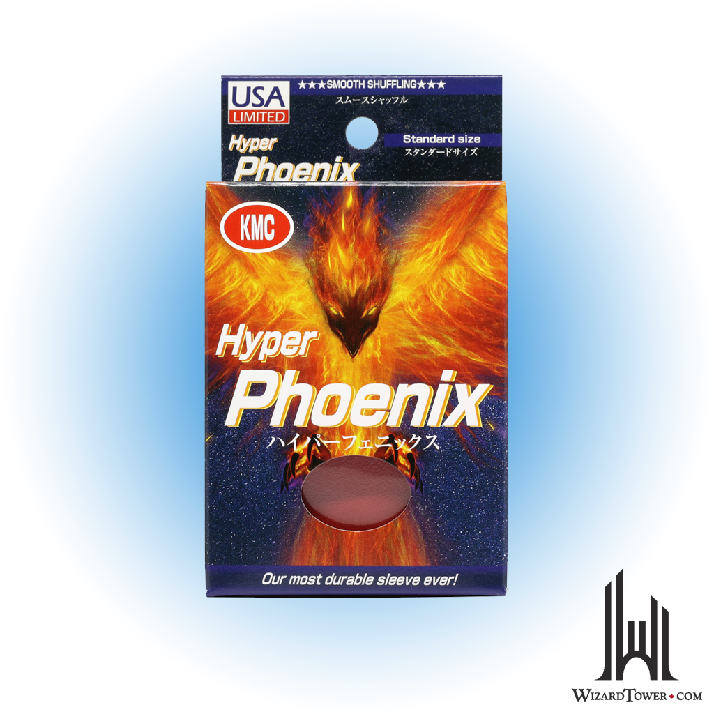 Deck Protectors - KMC Hyper Phoenix Matte Red 100ct