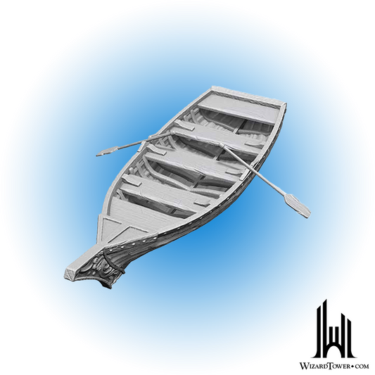 Unpainted Miniature - Dungeons & Dragons - Rowboats and Oars