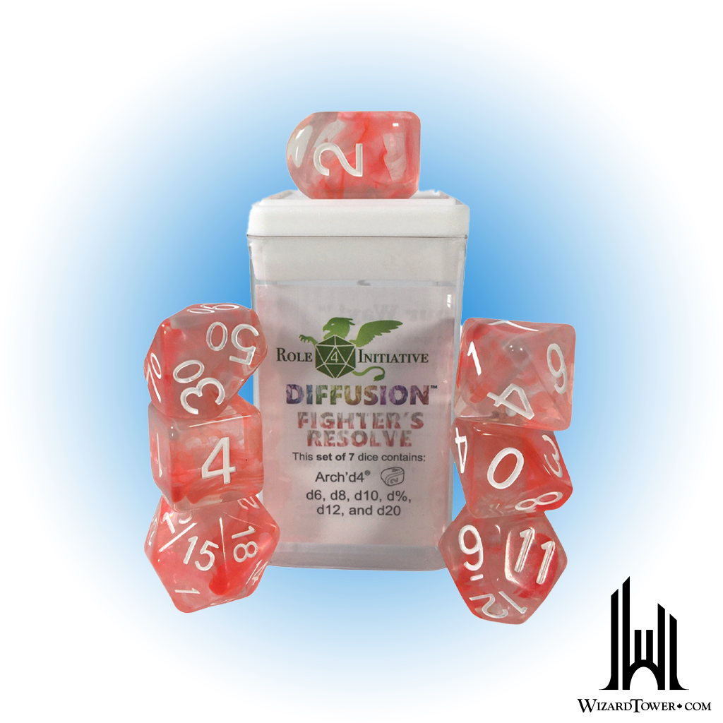 Dice Set - Diffusion Fighter's Resolve 7ct